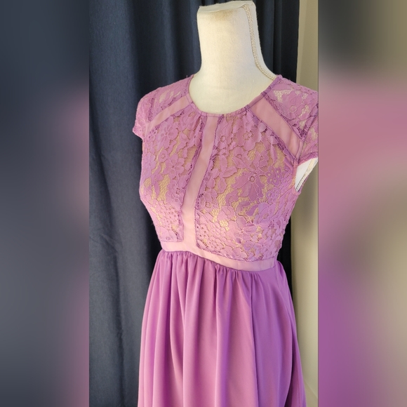 LULUS | Light Purple Lace Dress - Picture 4 of 9